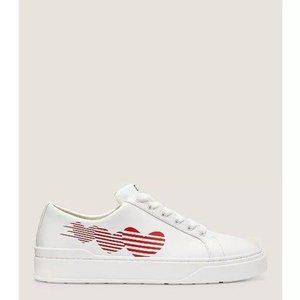 Stuart Weitzman Halle Heart Low-Top Sneaker Size 8 NWT